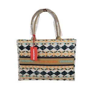 Montana West Southwestern Geometric Tote Bag NWT